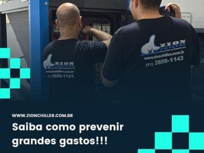 Manutenção preventiva e corretiva de chillers