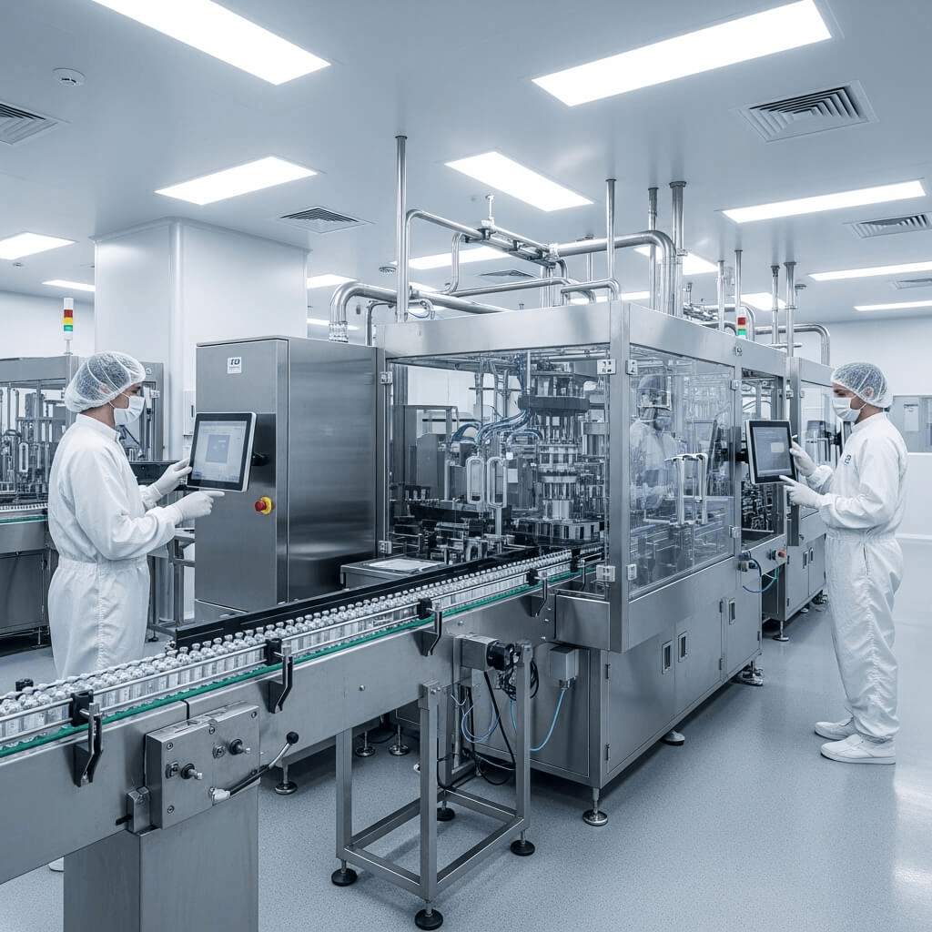 Técnicos monitorando sistemas de chiller